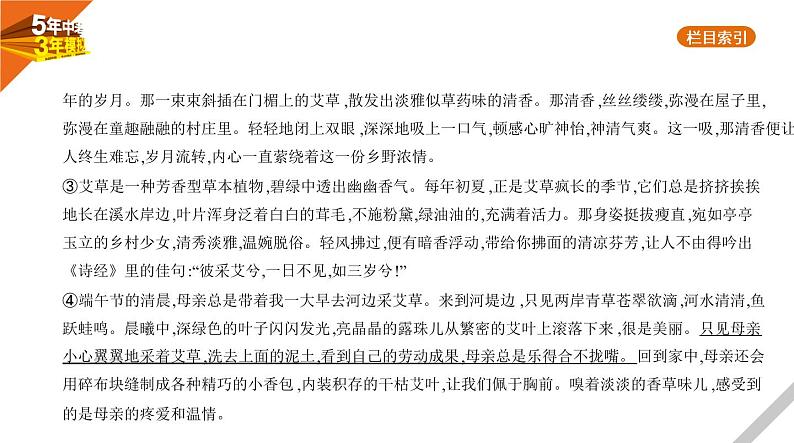 2021版《5年中考3年模拟》全国版中考语文：10专题十　记叙文(散文、小说)阅读03