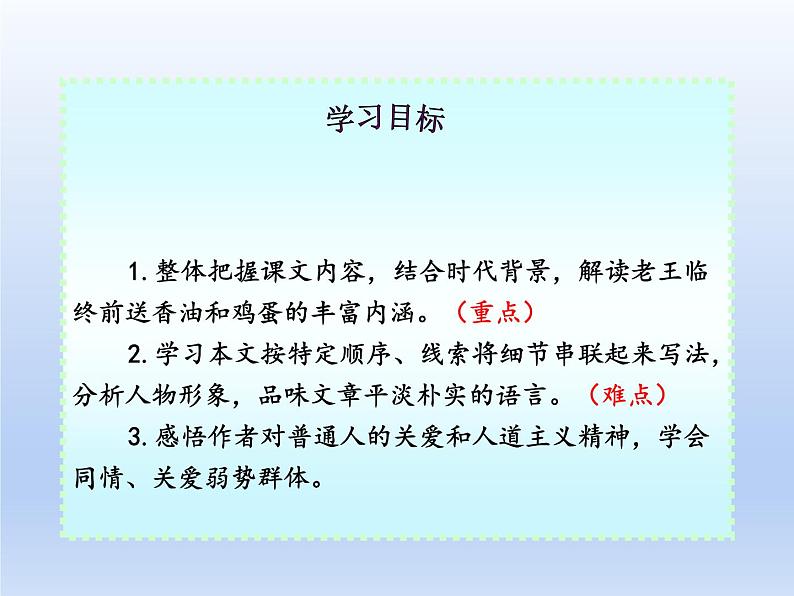 2020-2021学年七年级语文部编版下册第三单元 11《 老王》 课件（共60张PPT）04