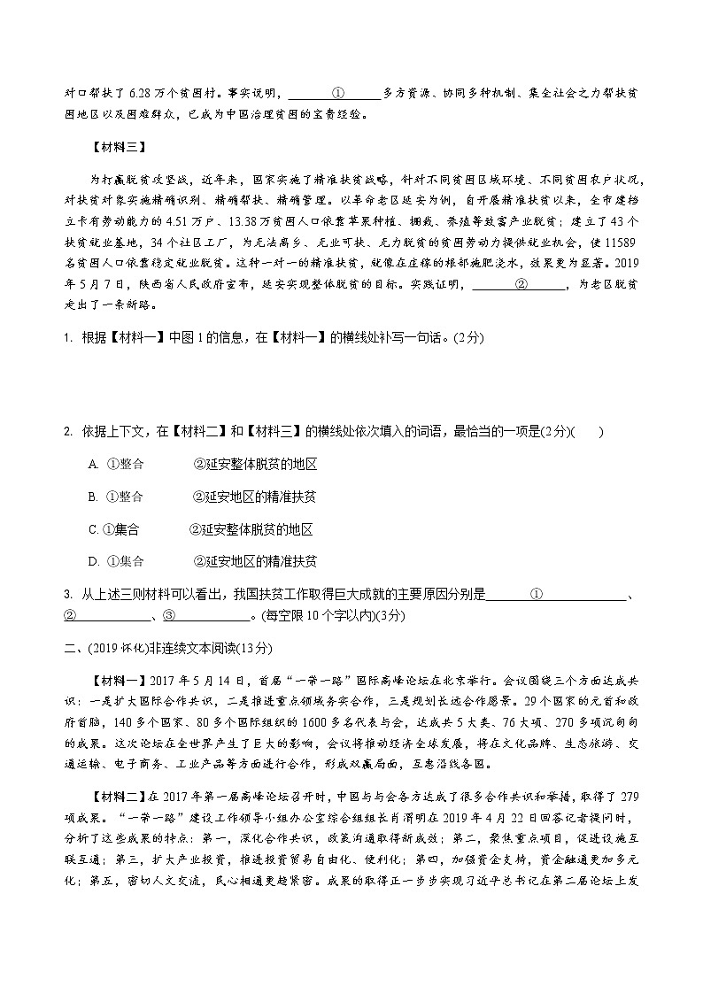中考语文专题训练  专题十五  非连续性文本阅读练习题(含解析)试卷02