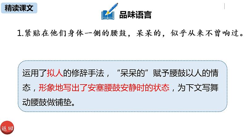 语文八（下）第1单元 3《安塞腰鼓》第2课时第5页