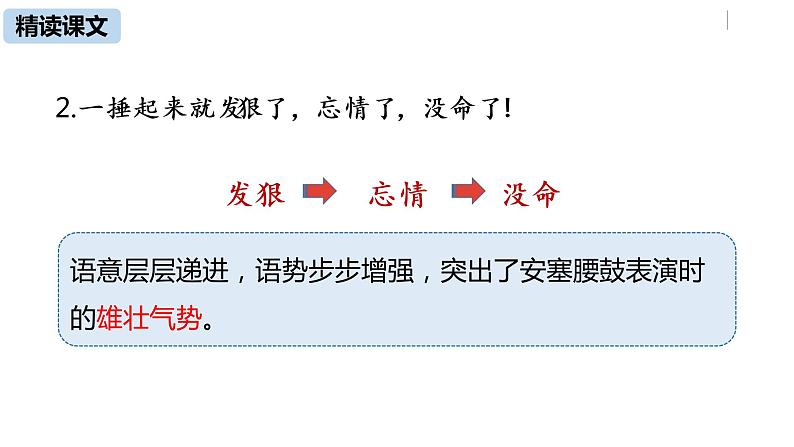 语文八（下）第1单元 3《安塞腰鼓》第2课时第6页