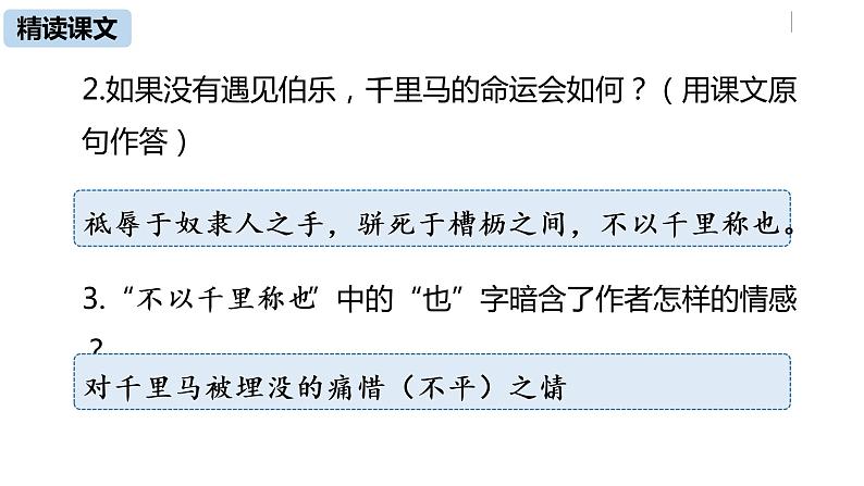 语文八（下）第6单元 23《马说》第2课时第6页