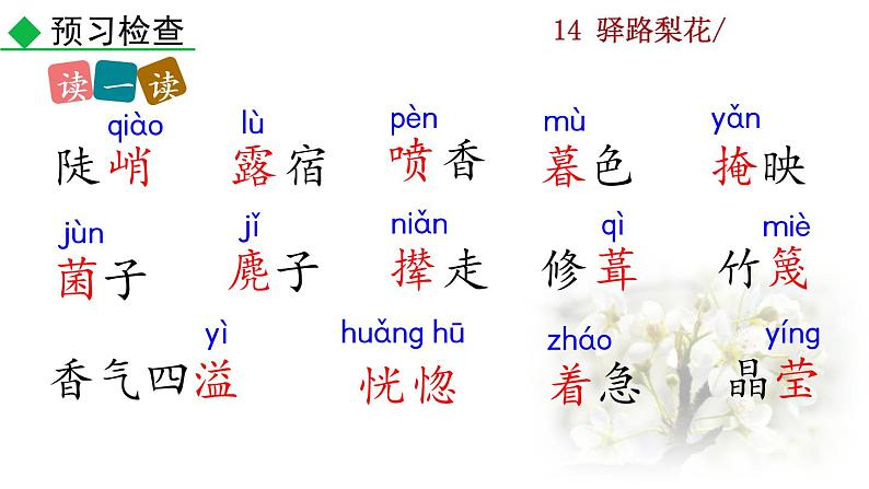 部编版七年级语文下册 4.2  驿路梨花(PPT课件）06