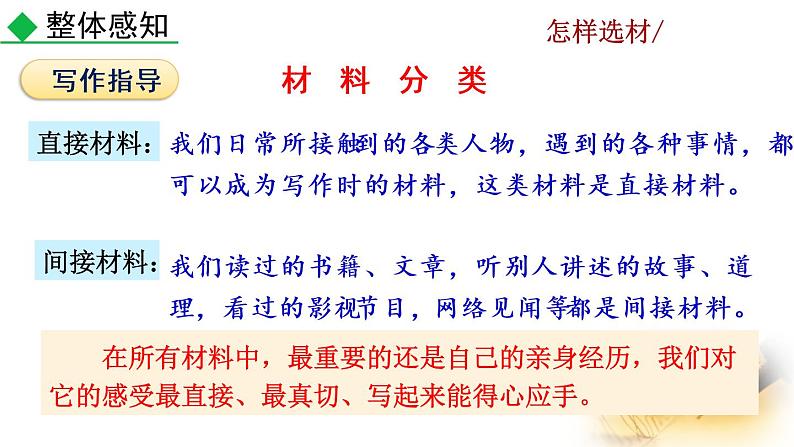 部编版七年级语文下册 4.5 写作 怎样选材(PPT课件）05
