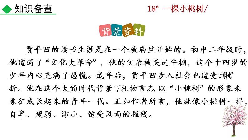 部编版七年级语文下册 5.2 一棵小桃树(PPT课件）06