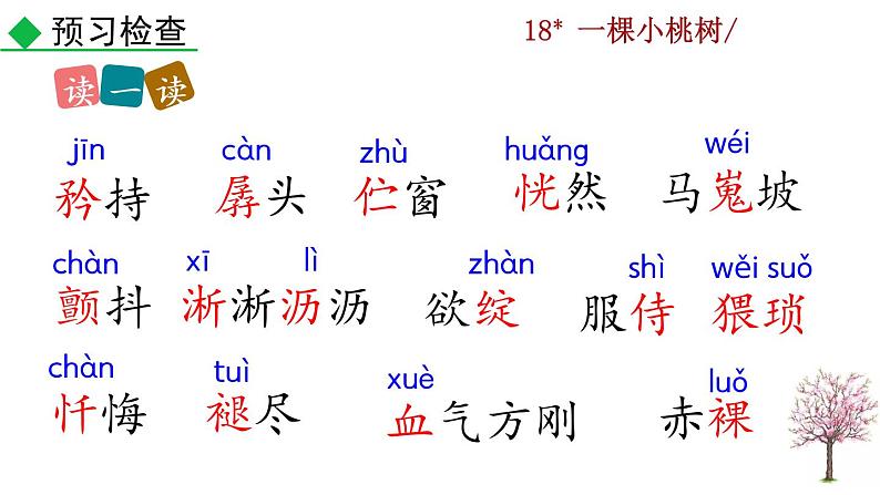 部编版七年级语文下册 5.2 一棵小桃树(PPT课件）07