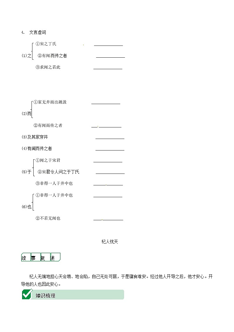 2021中考语文文言文复习测试七上30寓言二则含解析第2页