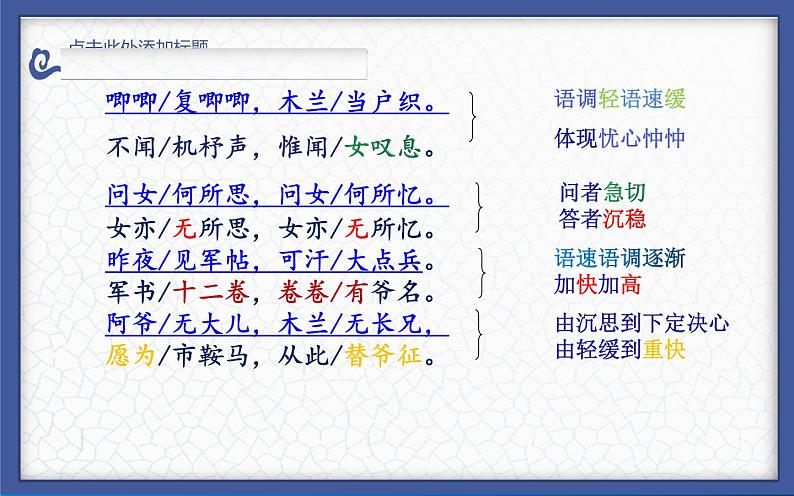 《木兰诗》教学用课件第8页