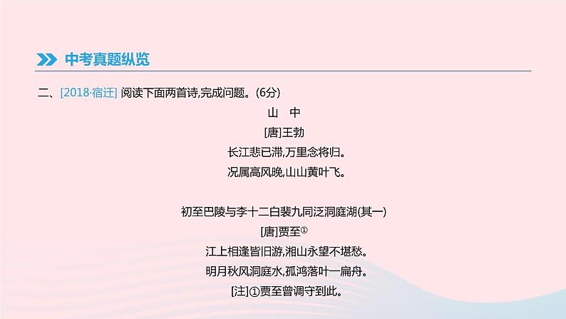 2019年中考语文专题复习三古诗文与文言文专题8古诗词曲鉴赏课件20190218396第4页