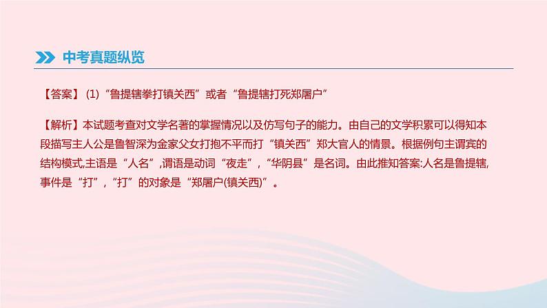 2019年中考语文专题复习一积累与运用专题05文学文化常识与名著阅读课件201902183112第3页