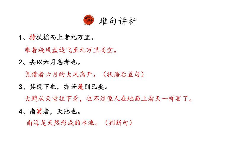 《北冥有鱼》公开课教学课件06