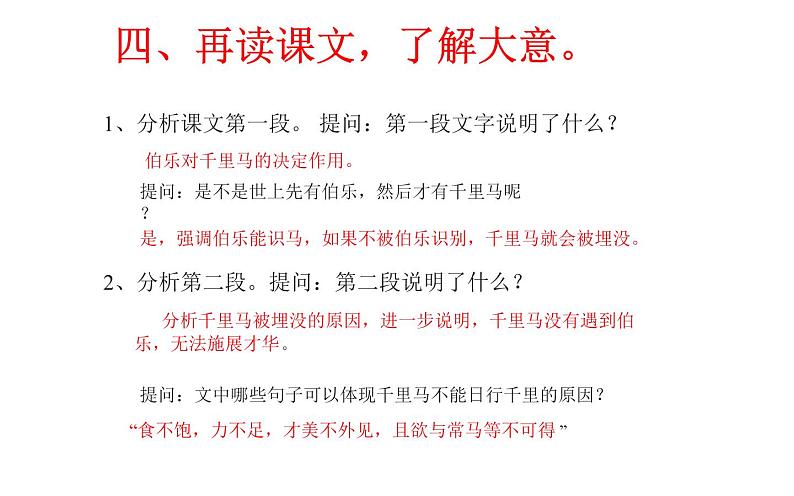 《马说》教研组备课课件07