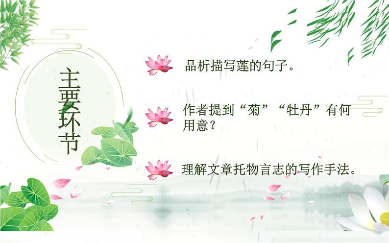 《爱莲说》第二课时创新课件第3页