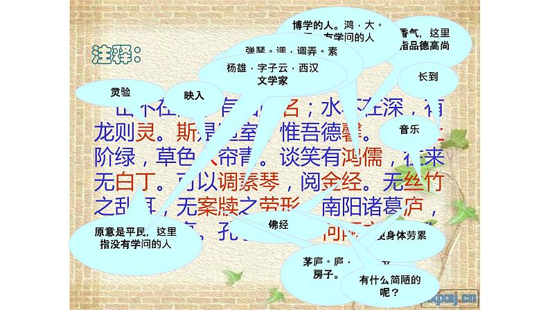 《陋室铭》公开课教学课件08