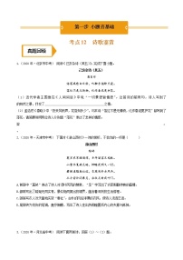 诗歌鉴赏（中考语文冲刺训练题精编版原卷+解析）