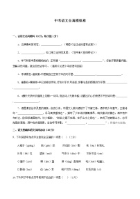 中考语文全真模拟卷（精编版）（原卷+解析）4