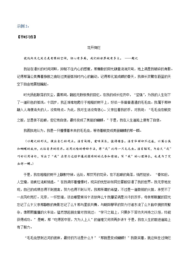 作文变式技巧（中考语文作文技法精讲）03