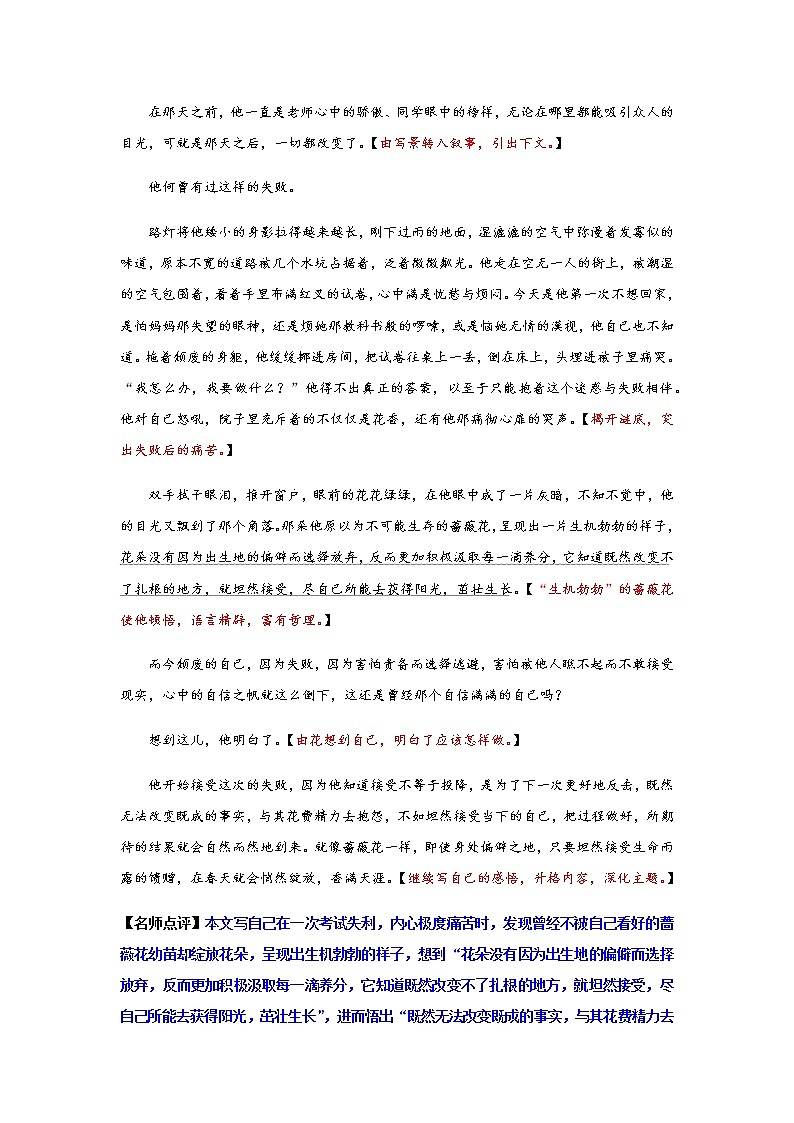 美文赏析（中考语文作文技法精讲）03