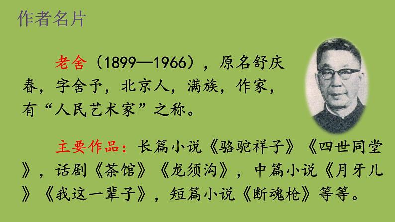 部编版语文七年级下册 第三单元 名著导读 《骆驼祥子》 圈点与批注 课件03
