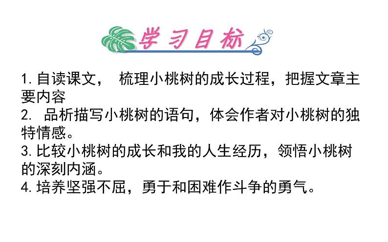《一颗小桃树》公开课课件第4页