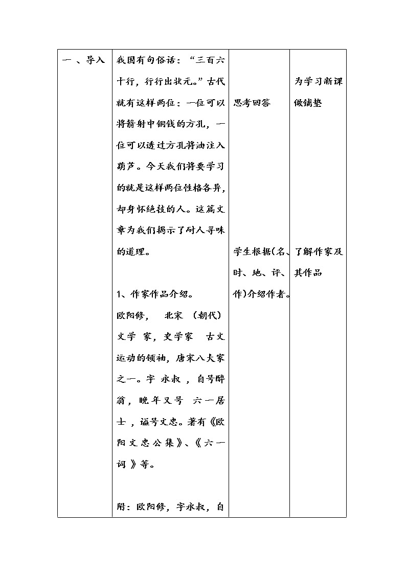 卖油翁 优课创新教学设计03