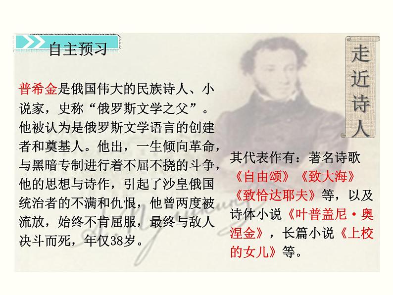 【教学课件】部编版语文七年级下册第5单元20.外国诗二首 第1课时06