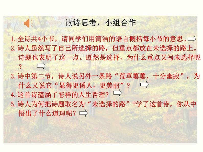 【教学课件】部编版语文七年级下册第5单元20.外国诗二首 第2课时05