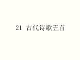 【教学课件】部编版语文七年级下册第5单元21.古代诗歌五首