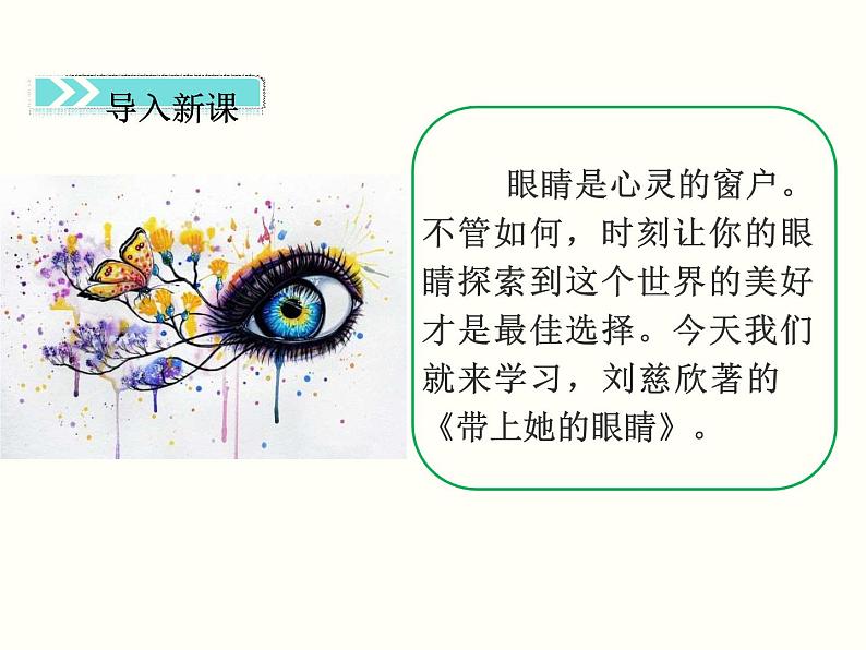 【教学课件】部编版语文七年级下册第6单元24.带上她的眼睛第2页