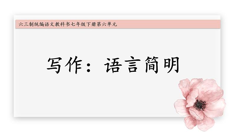 写作：语言简明_教学课件01