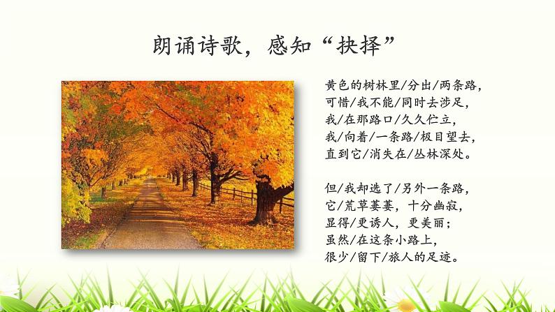 《未选择的路》优课一等奖教学课件06