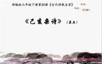 人教部编版七年级下册己亥杂诗（其五）教课内容课件ppt
