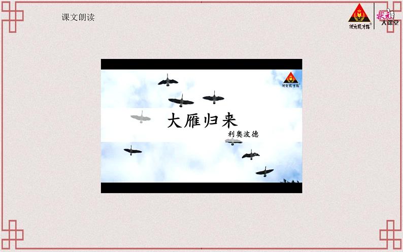 《大雁归来》教研组展示课件08