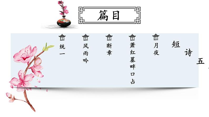 九下语文《短诗五首》创优公开课教学课件02