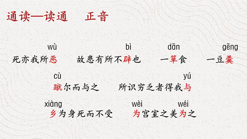 《鱼我所欲也》创优公开课教学课件08