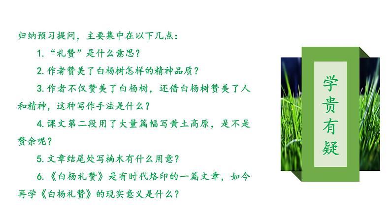 《白杨礼赞》优课一等奖教学课件07