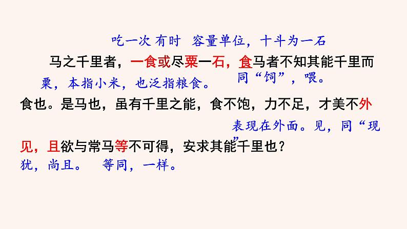 人教部编版八年级下册语文第六单元 23 马说 课件08