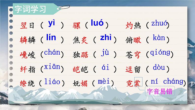 2020-2021学年部编版语文八年级下册第19课《登勃朗峰》课件（共33张PPT）05