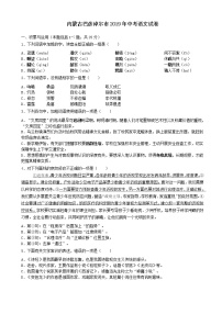088—内蒙古巴彦淖尔市2019年中考语文试卷（解析版）