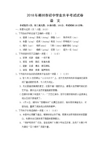 059.湖南省郴州市2018年中考语文试题（Word版，含答案）