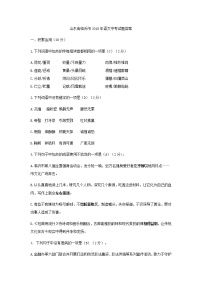 026.山东省临沂市2018年中考语文试题（Word版，含答案)