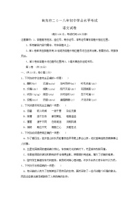 008.四川省南充市2018年中考语文试题（Word版，含答案）