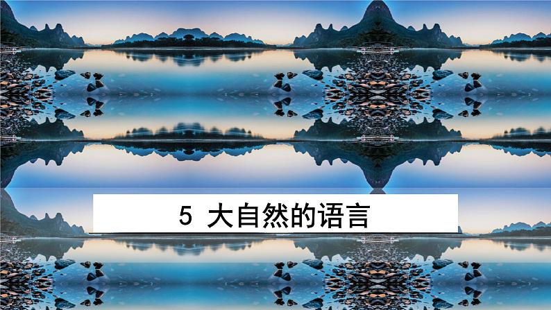 八年级语文下册（统编）第二单元 5大自然的语言课件第1页