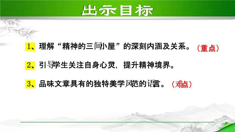 人教部编语文九年级上册第二单元《精神的三间小屋》 课件04