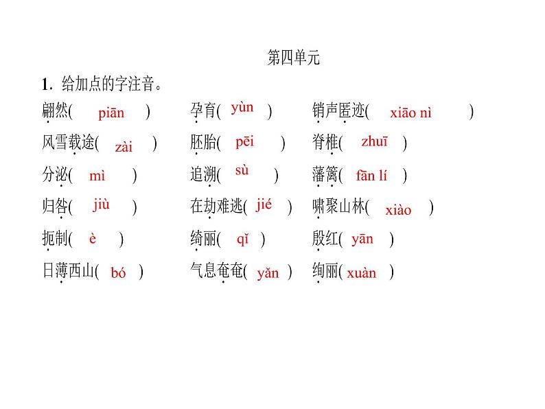 2018年中考语文（人教版，通用版）总复习课件：第一部分 教材知识梳理 八上现代文、诗词(共22张PPT)08