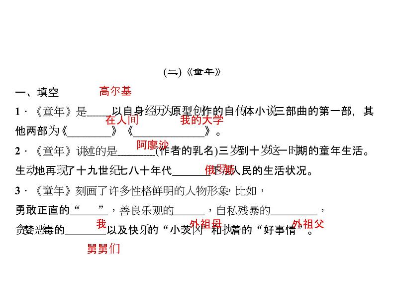 2018年中考语文（人教版，通用版）总复习课件：第一部分 教材知识梳理 名著分类阅读专题训练(共71张PPT)第4页