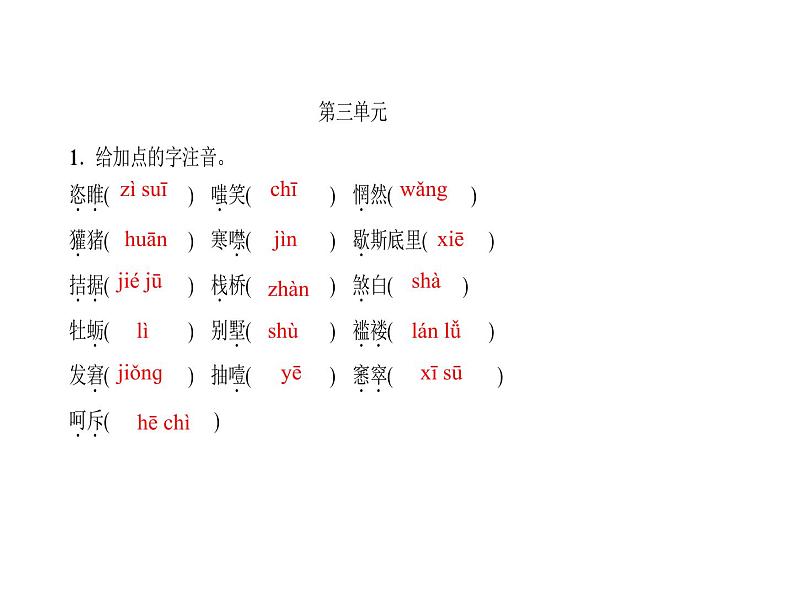 2018年中考语文（人教版，通用版）总复习课件：第一部分 教材知识梳理 九上现代文、诗词(共25张PPT)第5页