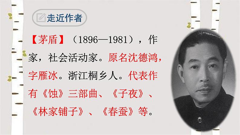 部编版八年级语文上册15白杨礼赞 精品课件第6页