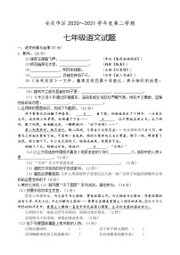 安徽省安庆市2020-2021学年七年级下学期期中联考语文试题（word版 含答案）
