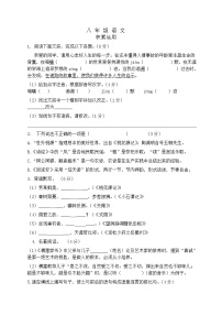 河北省邯郸市临漳县2020-2021学年八年级下学期期中考试语文试题（word版 含答案）